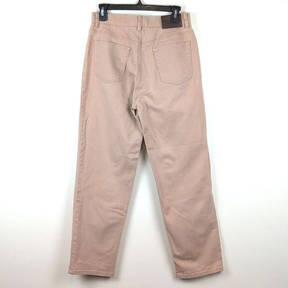 Ralph Lauren Tan Lauren Jeans Co High-Waisted Jean Straight Leg Pants Size 10P - Picture 7 of 10